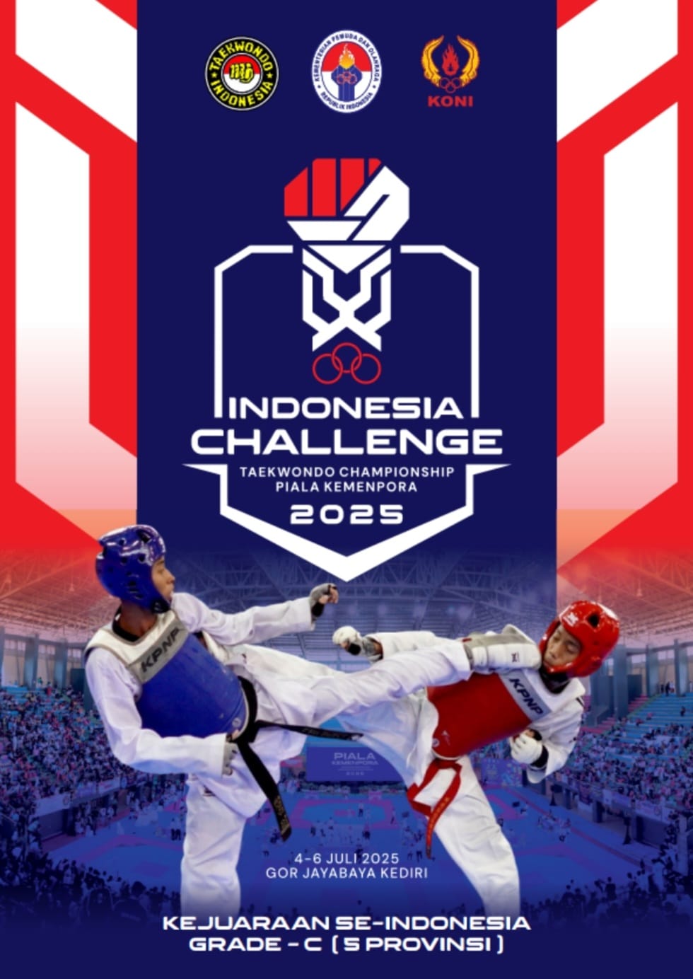 Ajang Pertarungan Prestasi Taekwondo di Tanah Air Taekwondo Indonesia Dojang HEAD HEART HOPE